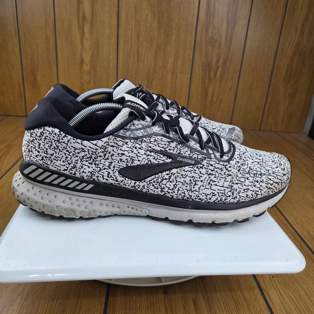 Brooks Adrenaline GTS 20 Mens Running Shoes Black White 1103071D156 Size 13